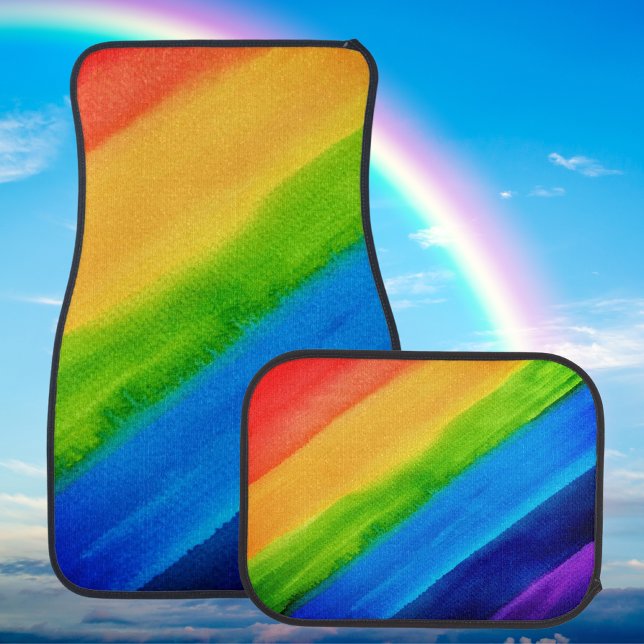  Rainbow  Car Floor Mat (Creator Uploaded)