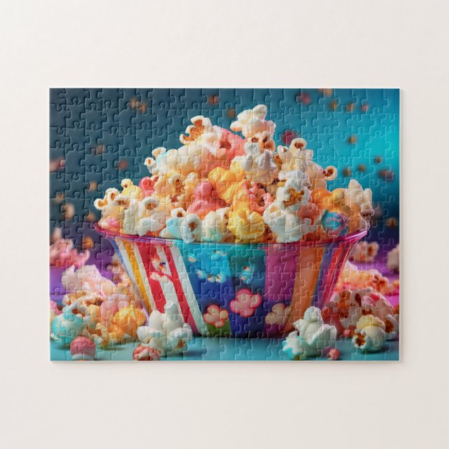 Rainbow Carnival Popcorn Jigsaw Puzzle (Horizontal)