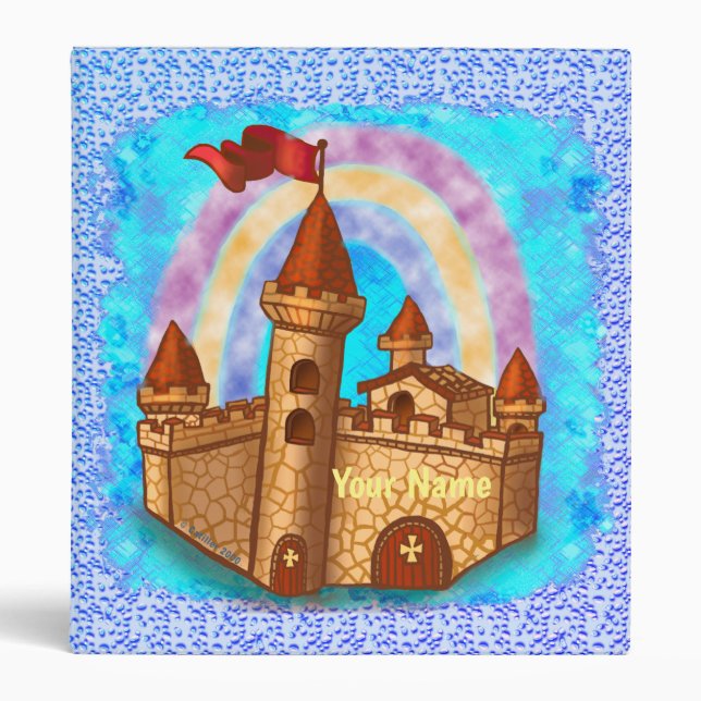 Rainbow Castle  3 Ring Binder (Front)