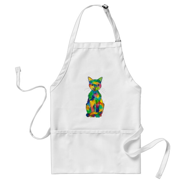 Rainbow Cat Apron (Front)