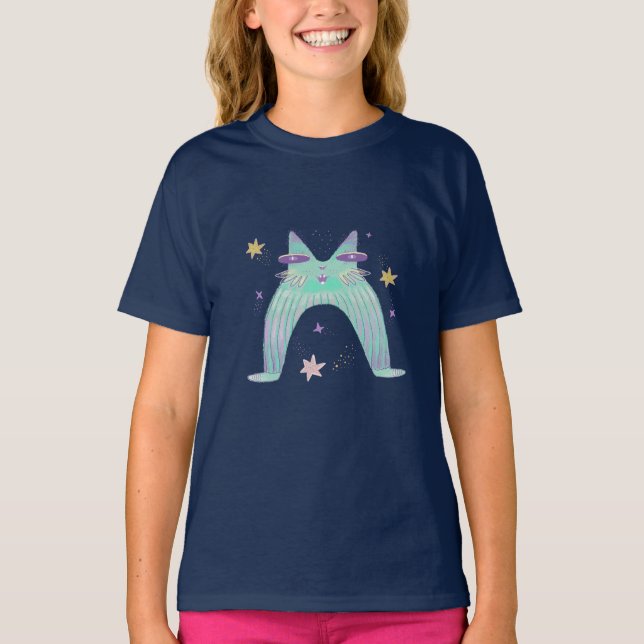 rainbow cat art  T-Shirt (Front)