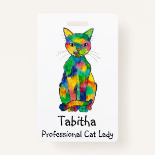 Rainbow Cat Badge
