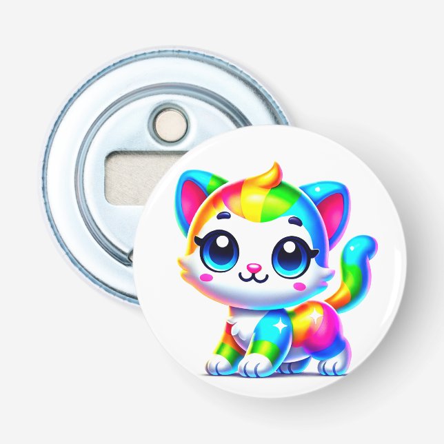 Rainbow Cat Bottle Opener (Front)