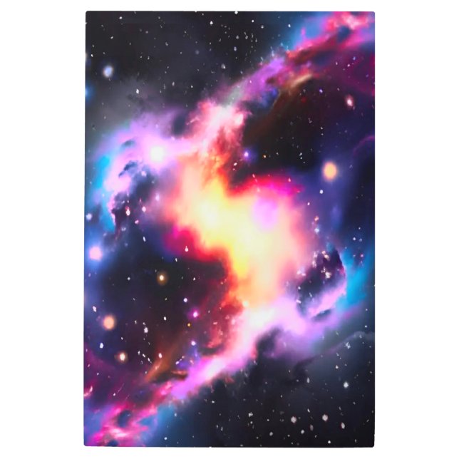 Rainbow Cat Eye Nebula Galaxy Metal Wall Art (Front)