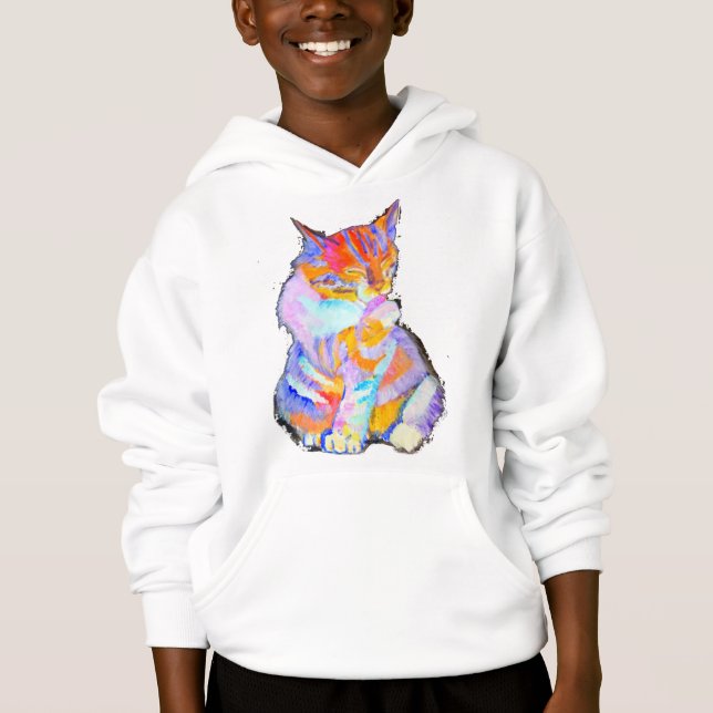 Rainbow Cat Hoodie (Front)