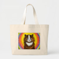 Rainbow Cat Large Tote Bag