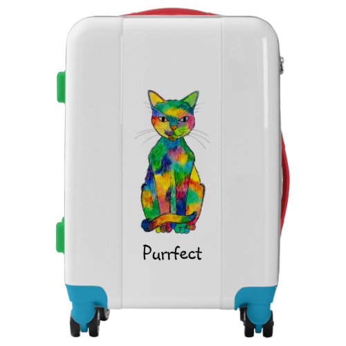 Rainbow Cat Purrfect Luggage