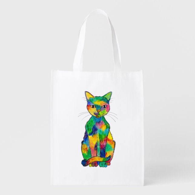 Rainbow Cat Reusable Bag (Front)