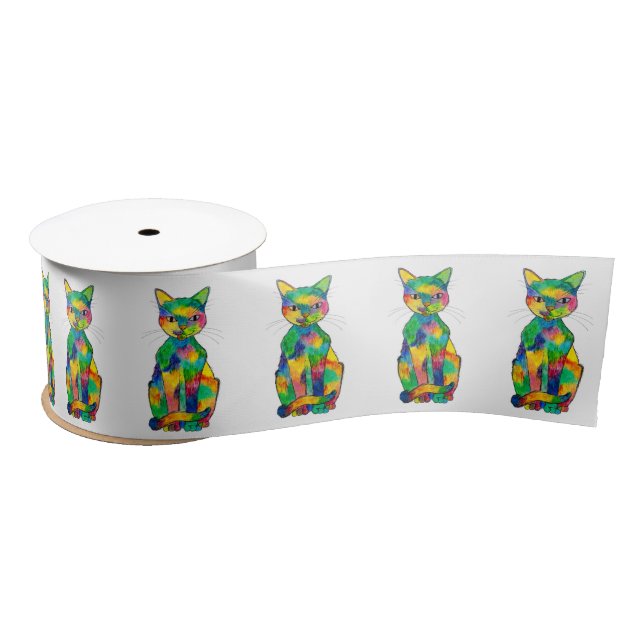 Rainbow Cat Ribbon (Spool)