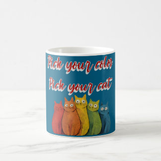 Rainbow Cat Squad – Cute Colorful Cats Illustratio Coffee Mug