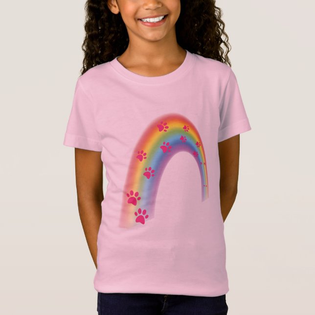 Rainbow cat trace T-Shirt (Front)