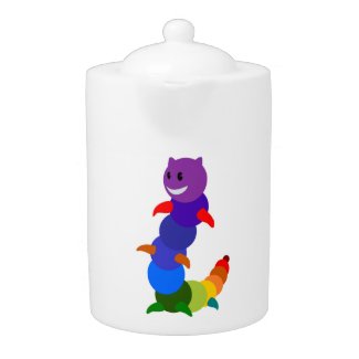 RAINBOW CATERPILLAR TEAPOT