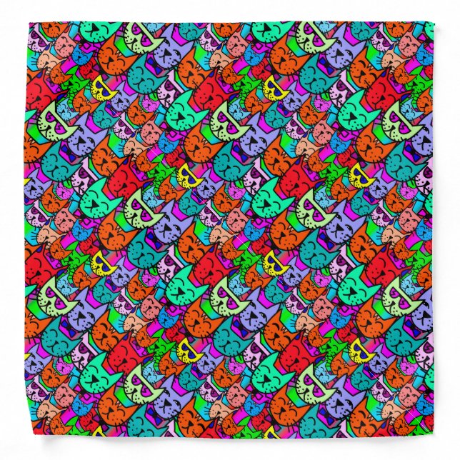 Rainbow Cats Bandana (Front)