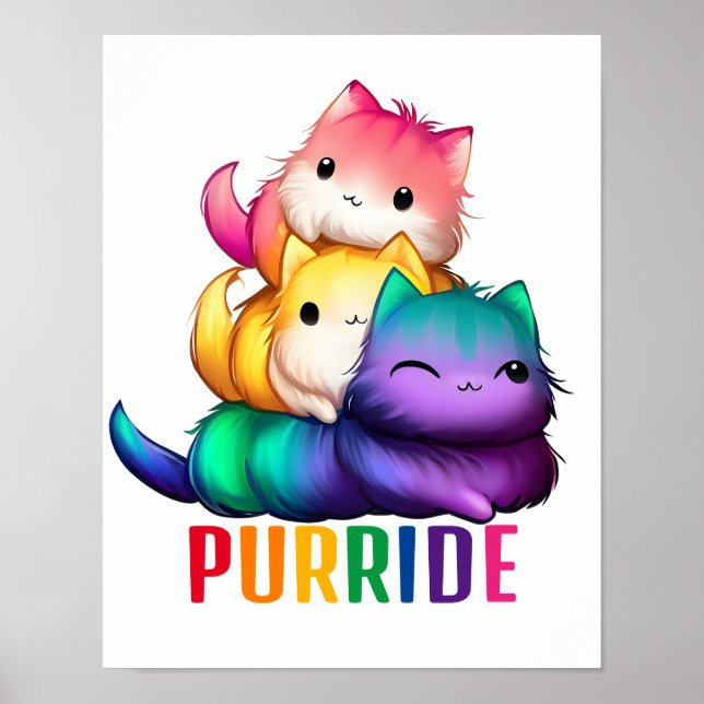 Rainbow Cats Purride Poster (Front)