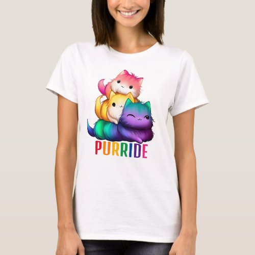 Rainbow Cats Purride T_Shirt