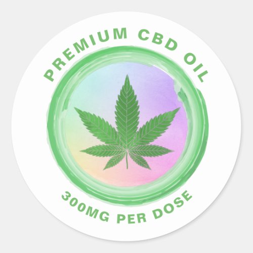 Rainbow CBD Oil Labels