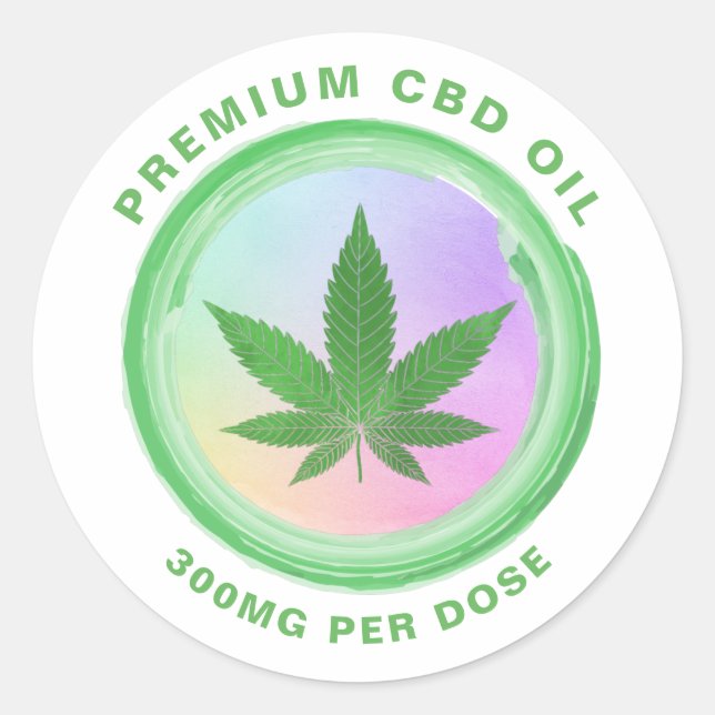 Rainbow CBD Oil Labels (Front)