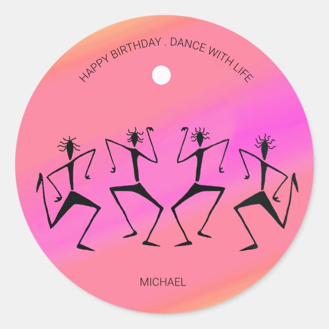 Rainbow Celebration Dance Sticker (Front)