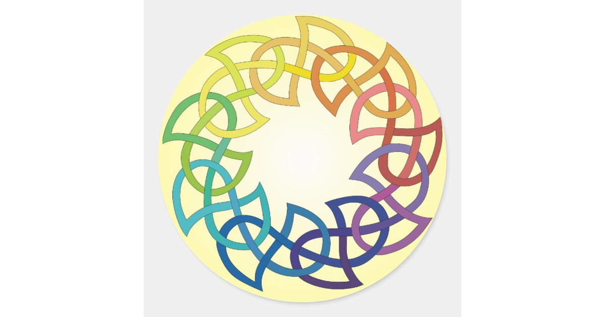 prismatic rainbow cross stickers
