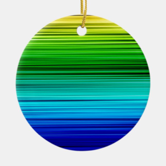 Rainbow Ceramic Ornament (Front)