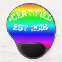 RAINBOW #CERTIFIED MOUSE PAD