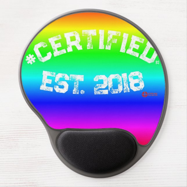 RAINBOW #CERTIFIED MOUSE PAD  (Front)