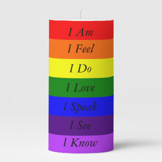 Rainbow Chakra Candle