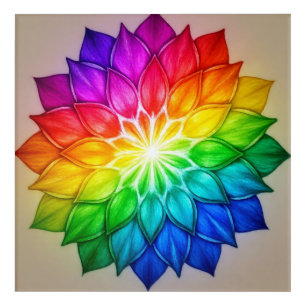 Rainbow Chakra Mandala Art – Vibrant Sacred art