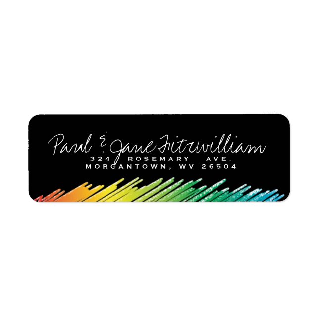 Rainbow chalk. label (Front)