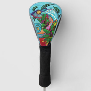 Rainbow Chameleon Golf Head Cover