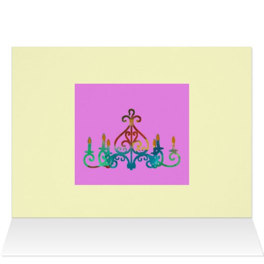 Rainbow Chandelier ~ Card (Inside Horizontal (Top))