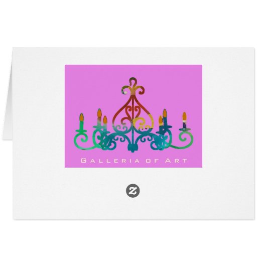 Rainbow Chandelier ~ Card (Back Horizontal)