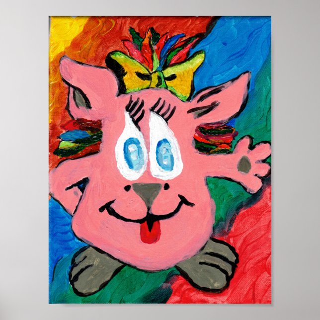 Rainbow Character Poster Paper (Semi-Gloss (Front)