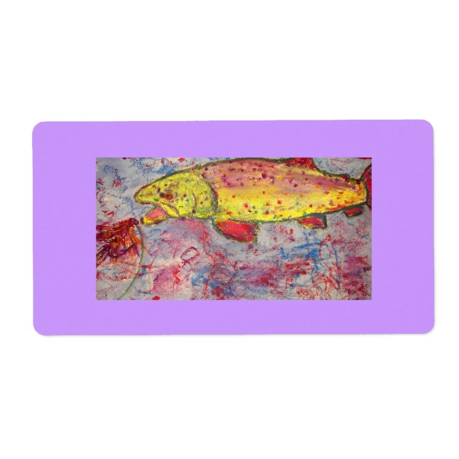 rainbow chasing fly label (Front)