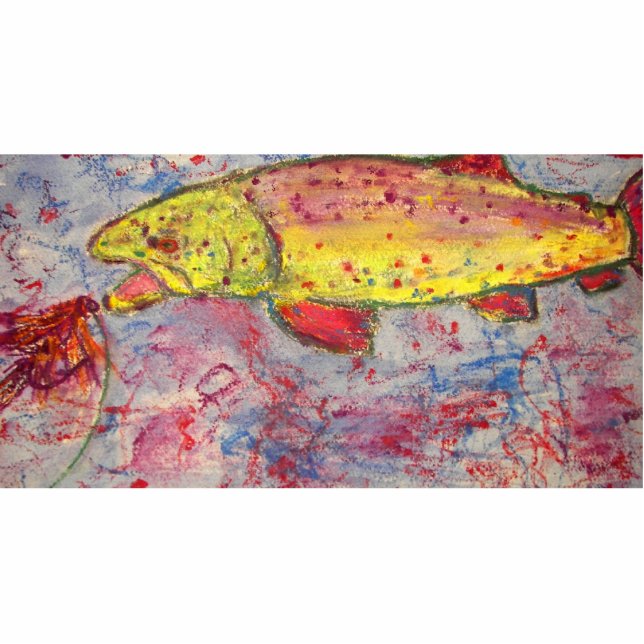 rainbow chasing fly statuette (Front)