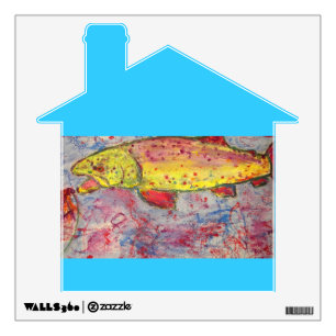 rainbow chasing fly wall decal