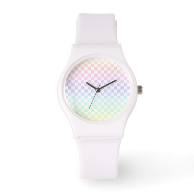 Rainbow Check  Watch (Front)