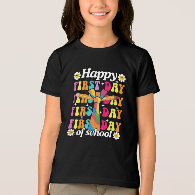 Rainbow Cheers for the First Day! Tri-Blend Shirt (Front)
