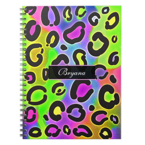 Rainbow Cheetah Leopard Color Notebook Journal