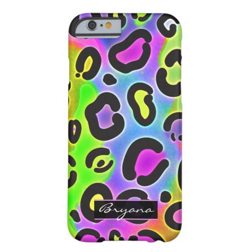 Rainbow Cheetah Leopard Glam Color Phone Case