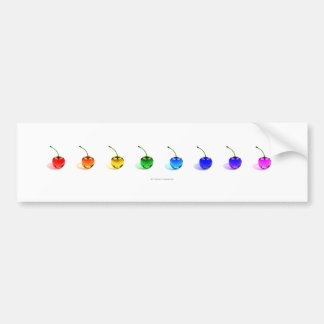 Rainbow Cherries Collection Bumper Sticker