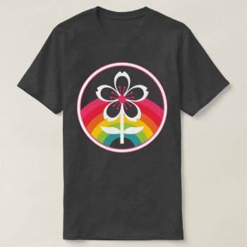 Rainbow Cherry Blossom T-shirt by asyrum at Zazzle