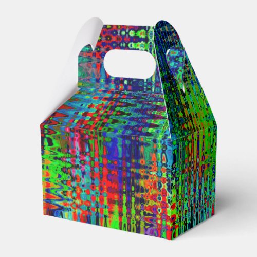 Rainbow Chevron Abstract Favor Boxes