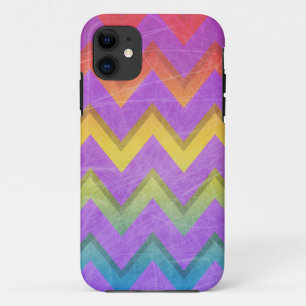 Rainbow Chevron by Shirley Taylor iPhone 11 Case