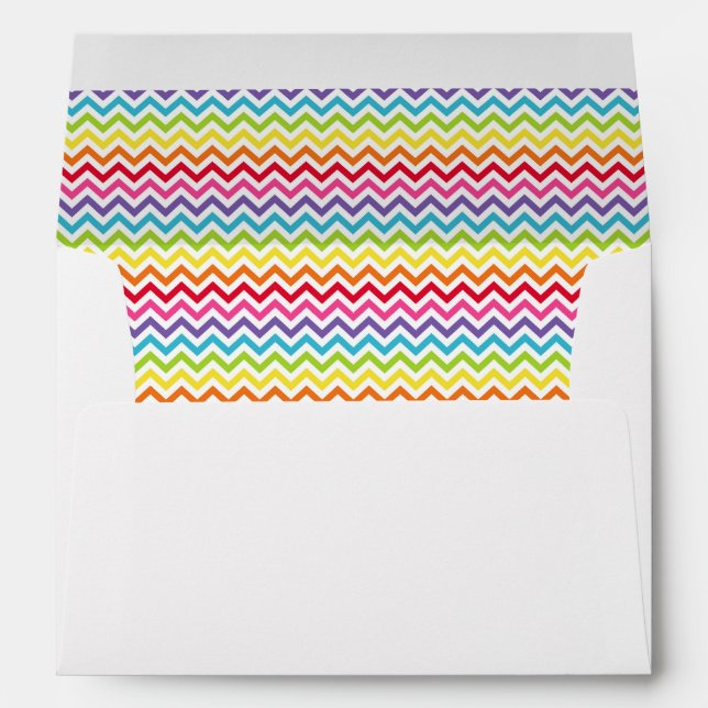 Rainbow Chevron - Envelope (Back (Bottom))