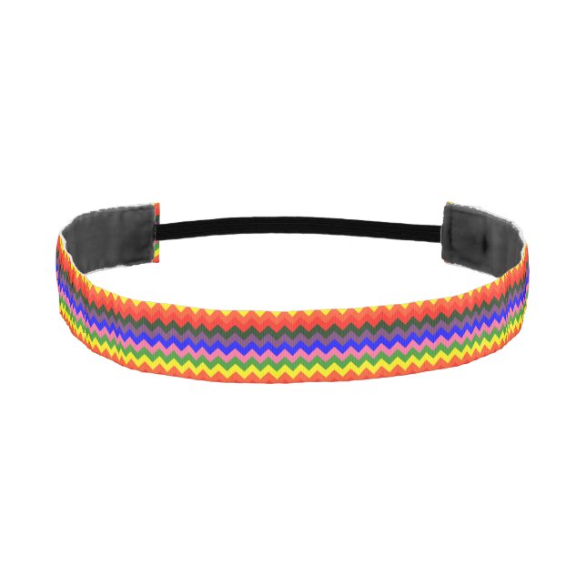 rainbow chevron headband (Front)
