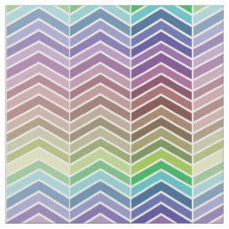 Rainbow Chevron Pattern Fabric