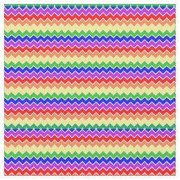 Rainbow Chevron Stripes Colorful Fabric