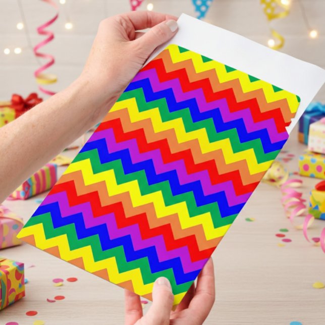 Rainbow Chevron Stripes  Envelope Mailers (Creator Uploaded)