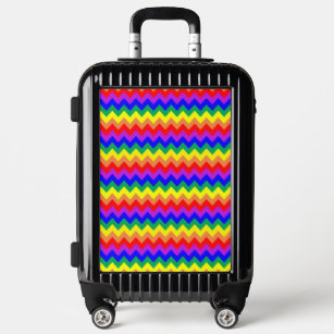 Rainbow Chevron Stripes  Luggage